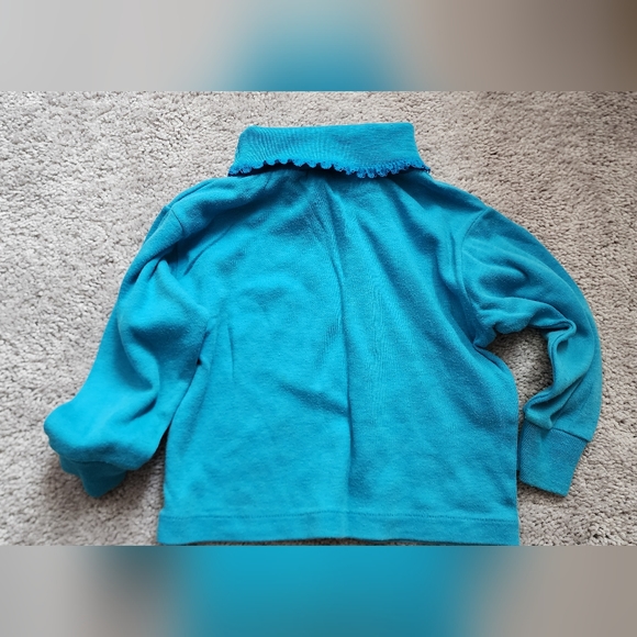 Vintage Blue turtle neck shirt - Picture 2 of 3